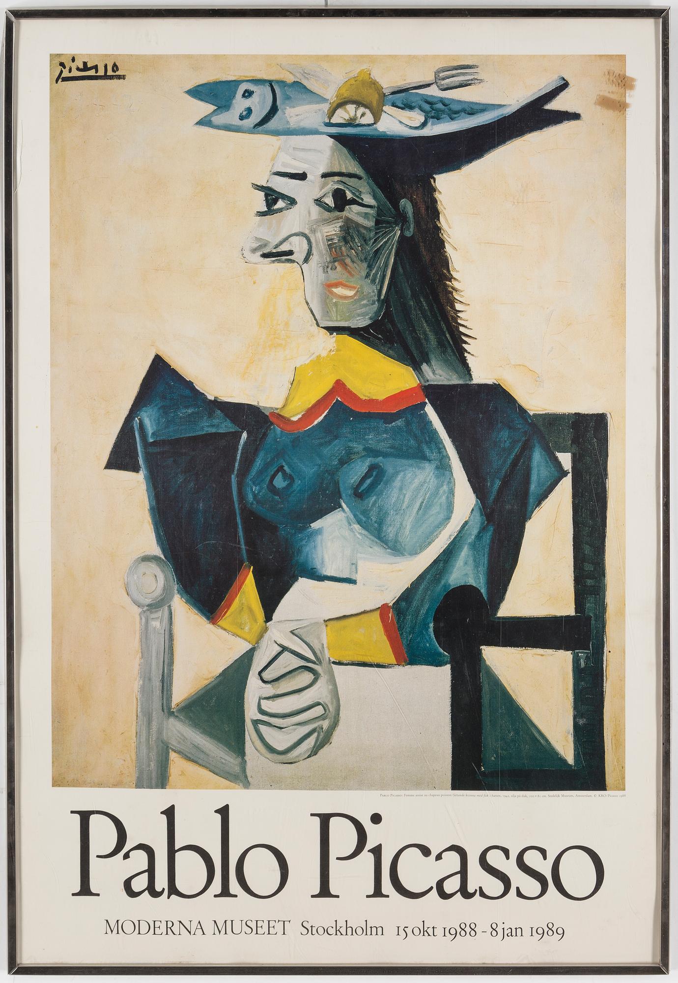 AFFISCH, Picasso, Offset, Moderna Muséet, 1989.