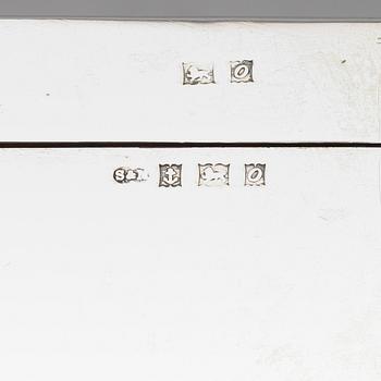 CIGARETTSKRIN, silver, Birmingham 1963.