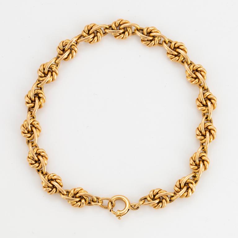 ARMBAND, 18K guld.