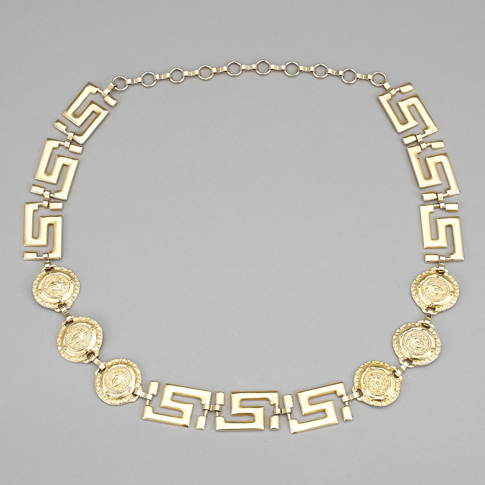 BÄLTE, Versace, gulmetall.