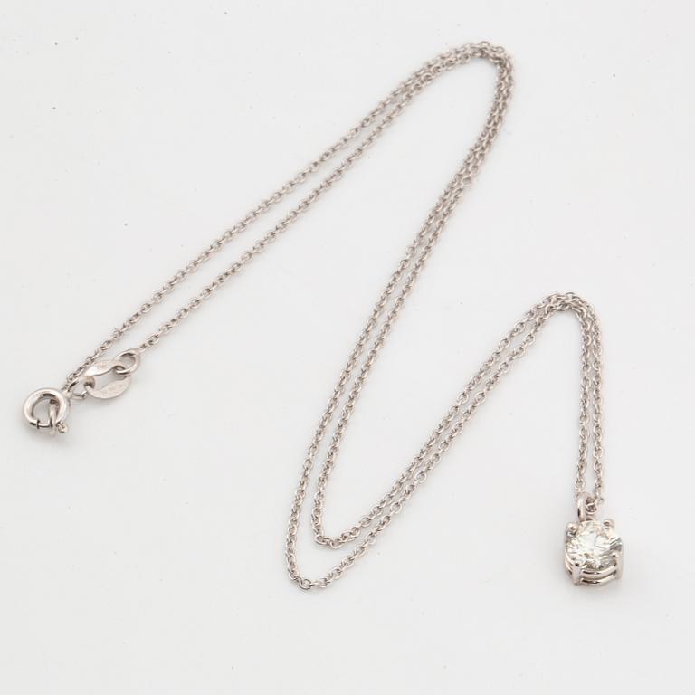 Brilliant-cut diamond necklace, Report CGL.