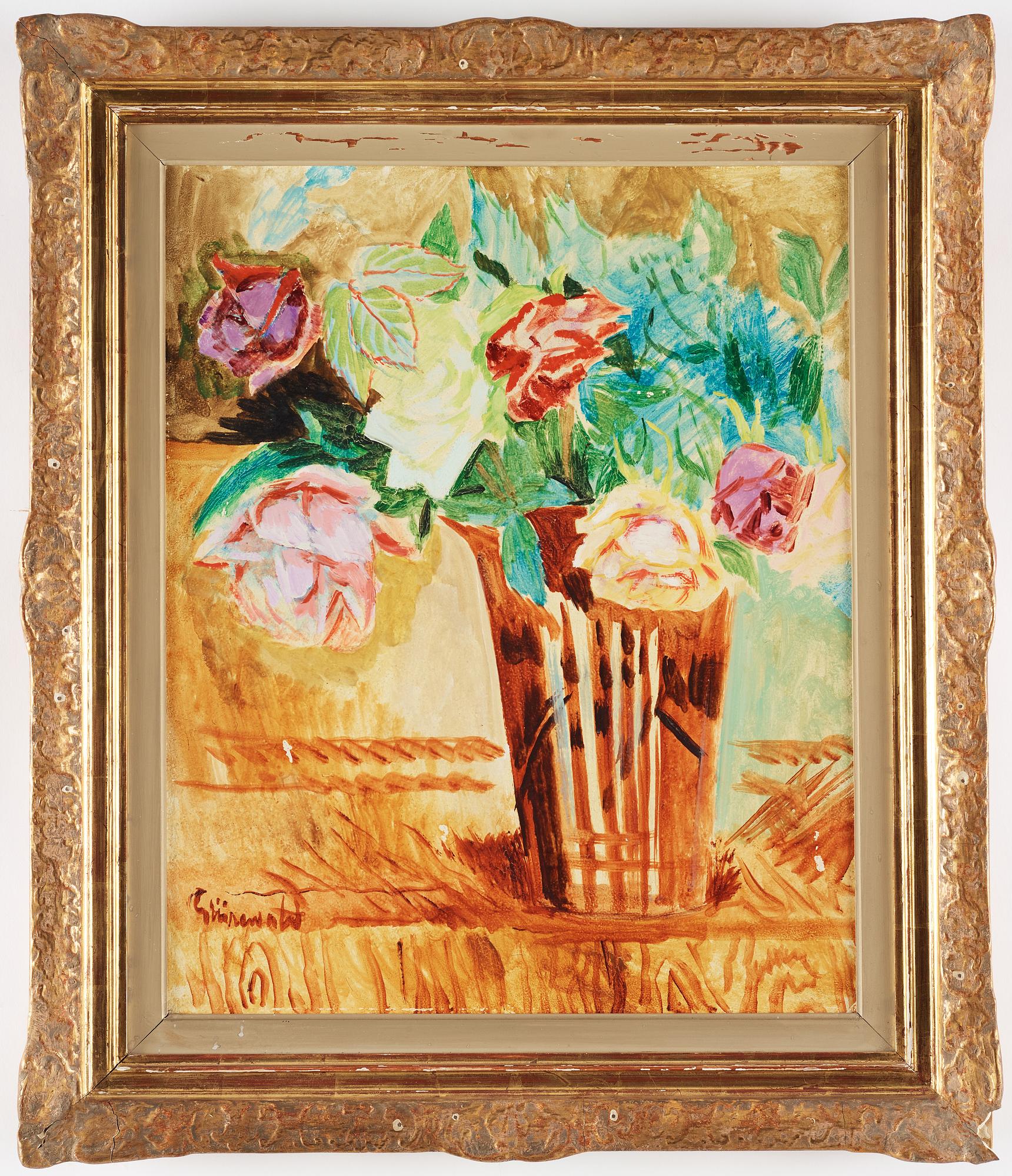 Isaac Grünewald, ISAAC GRÜNEWALD, panel , signed Grünewald.
