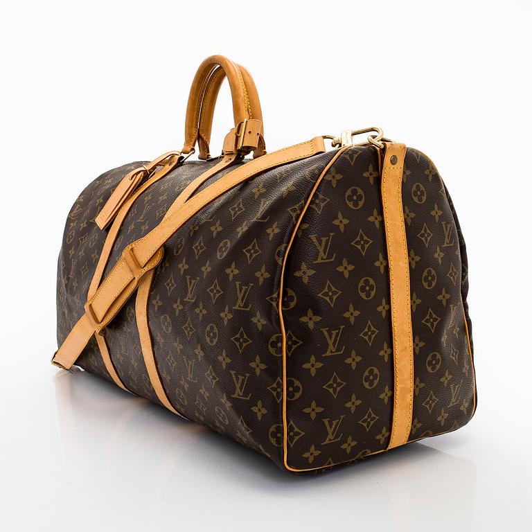 Louis Vuitton, viikonloppulaukku, "Keepall 55 Bandoulière".