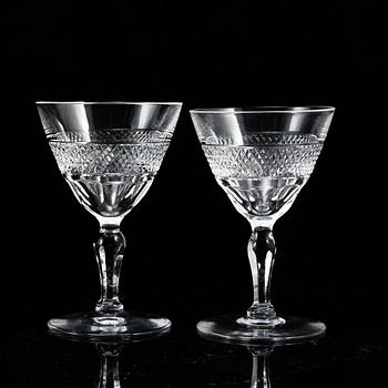 An Edward Hald part 'Rio' glass service, Orrefors (28 pieces).