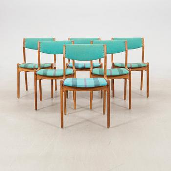 Chairs 6 pcs Denmark 1960s.