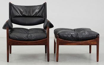 FOTÖLJ med FOTPALL, "Modus", Kristian Vedel för Søren Willadsen, Danmark, 1960/1970-tal.