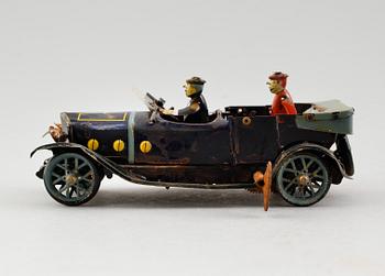 LEKSAK, plåtbil, Mettoy, England, 1900-talets mitt.