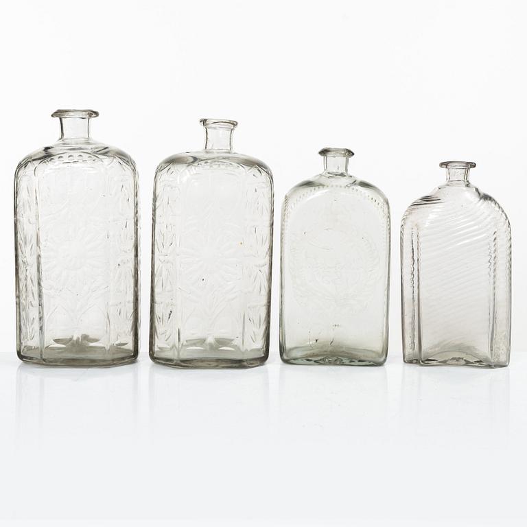 Bottles, a pair, Baroque, 18th century, +2.