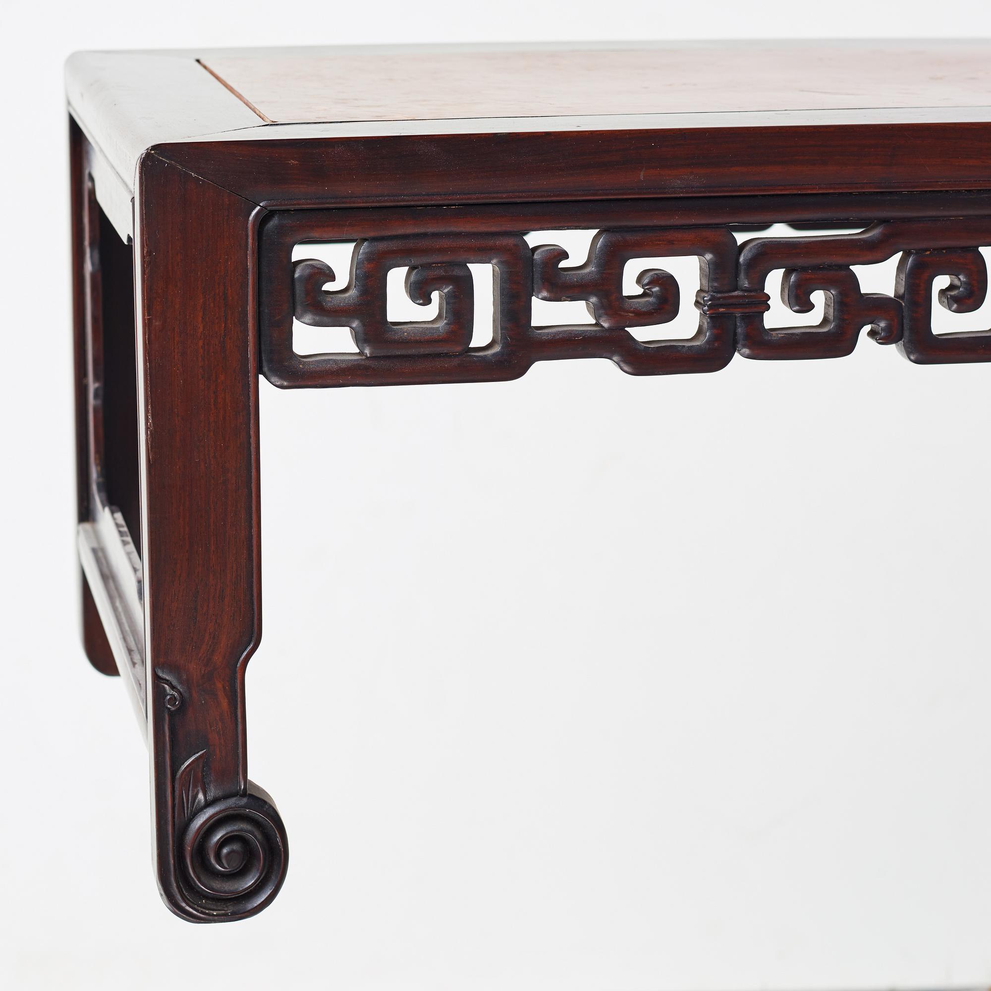 BORD/KANG, hardwood. Kina, tidigt 1900-tal.