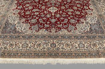 Rug, Nain, part silk, 372 x 260 cm.