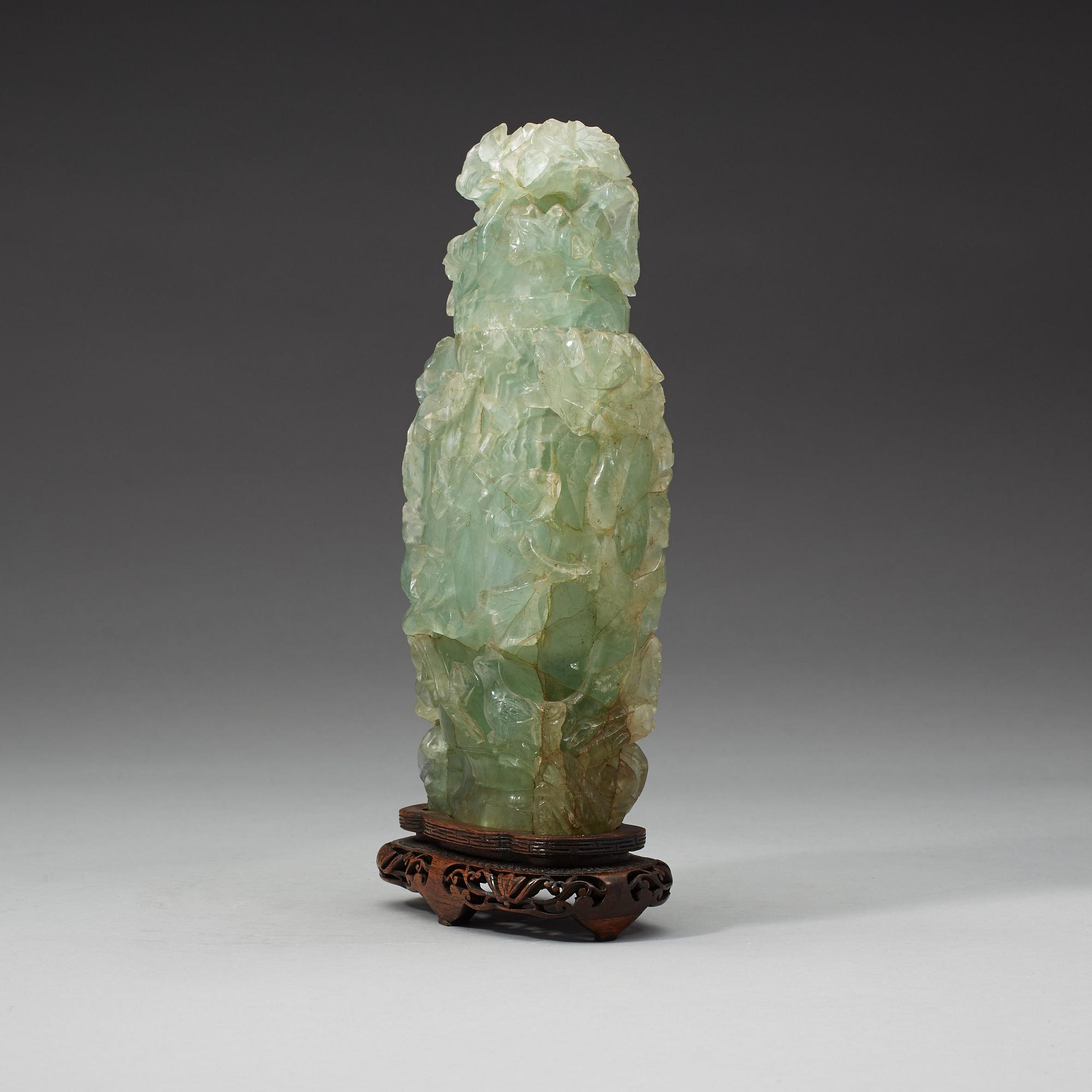 VAS med LOCK, fluorit. Sen Qingdynasti.