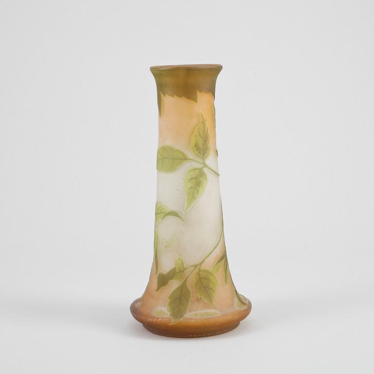 VAS, glas Emile Gallé, Nancy, Frankrike, jugend 1900-talet början.