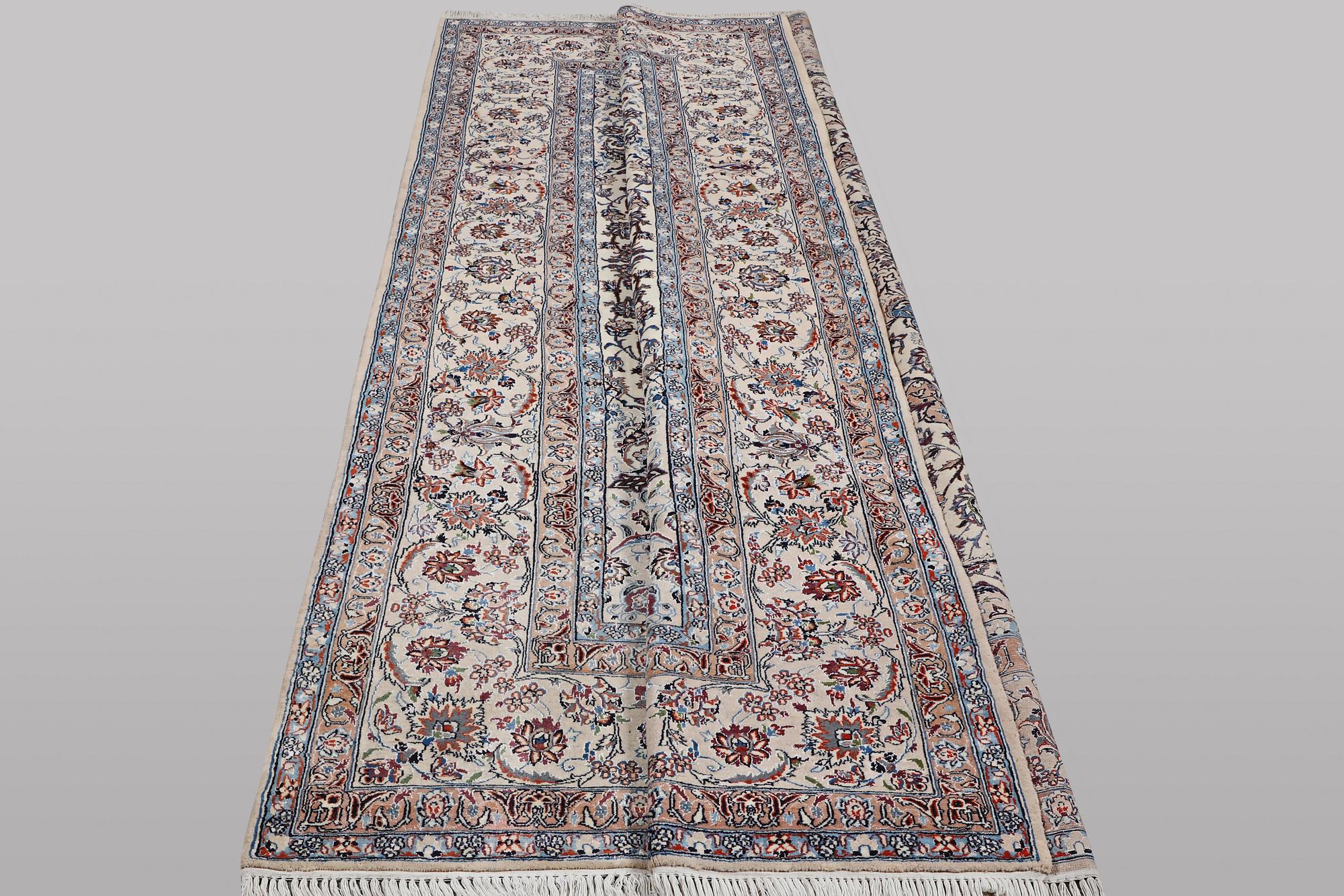 A carpet, Nain, part silk, 6 laa, ca 350 x 215 cm.