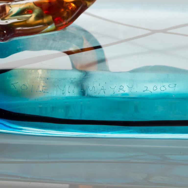 SOILE YLI-MÄYRY, skulptur, "Burning Heart", signerad Soile Yli-Mäyry 2009.