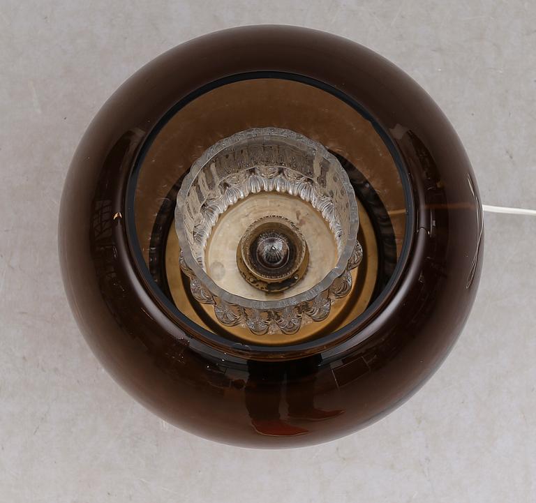 BORDSLAMPA, glas, Carl Fagerlund, Orrefors, 1900-talets andra hälft.