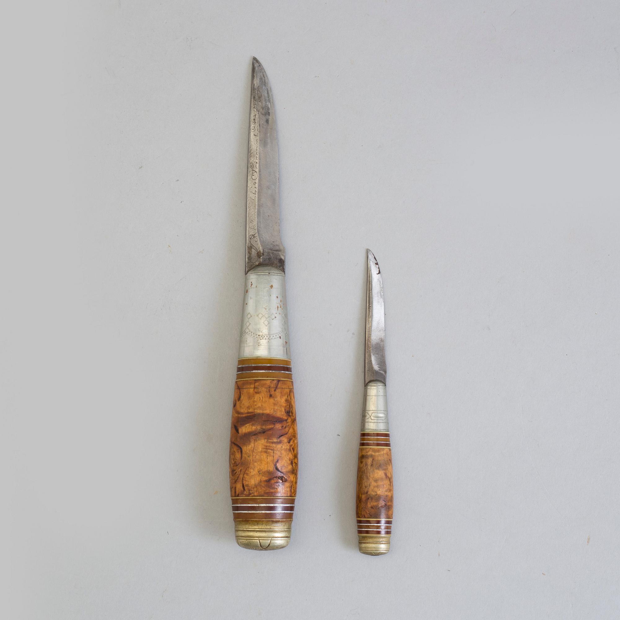 a brass and leather belt by Gustav Blomqvist 19th/20th century.