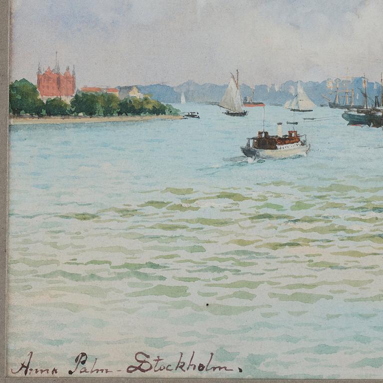 Anna Palm de Rosa, Vy över Stockholms slott.