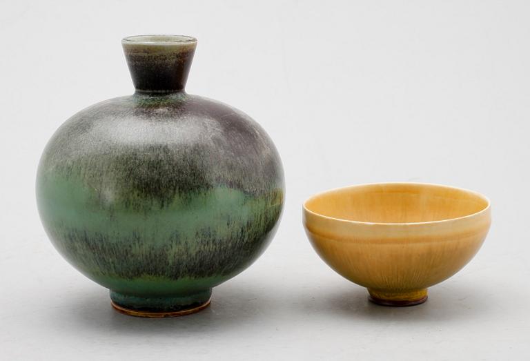 VAS OCH SKÅL, stengods, Berndt Friberg, Gustavsbergs studio. H 5-13.