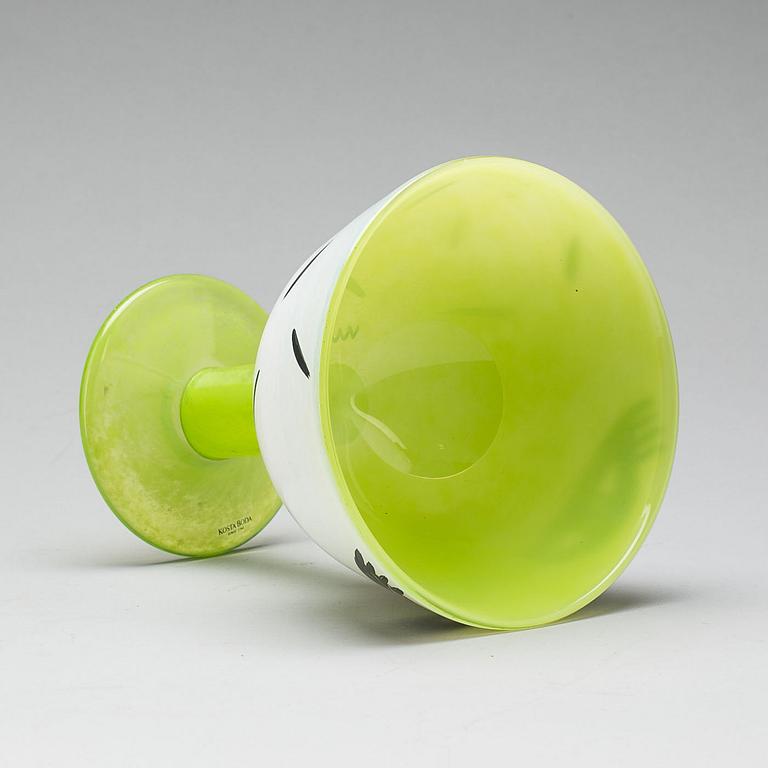 SKÅL, glas, Ulrica Hydman-Vallien. Artist coll. Kosta Boda. Signerad.