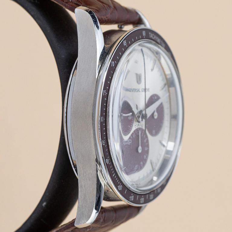 Universal Geneve, Compax 1950, "Baby Nina", "Burgundy", ca 1990.