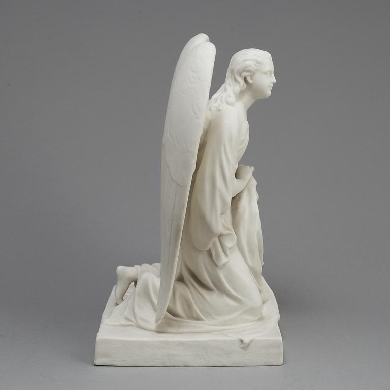 A LATE 19TH CENTURY PARIAN POCKET WATCH HOLDER, Gustafsberg.