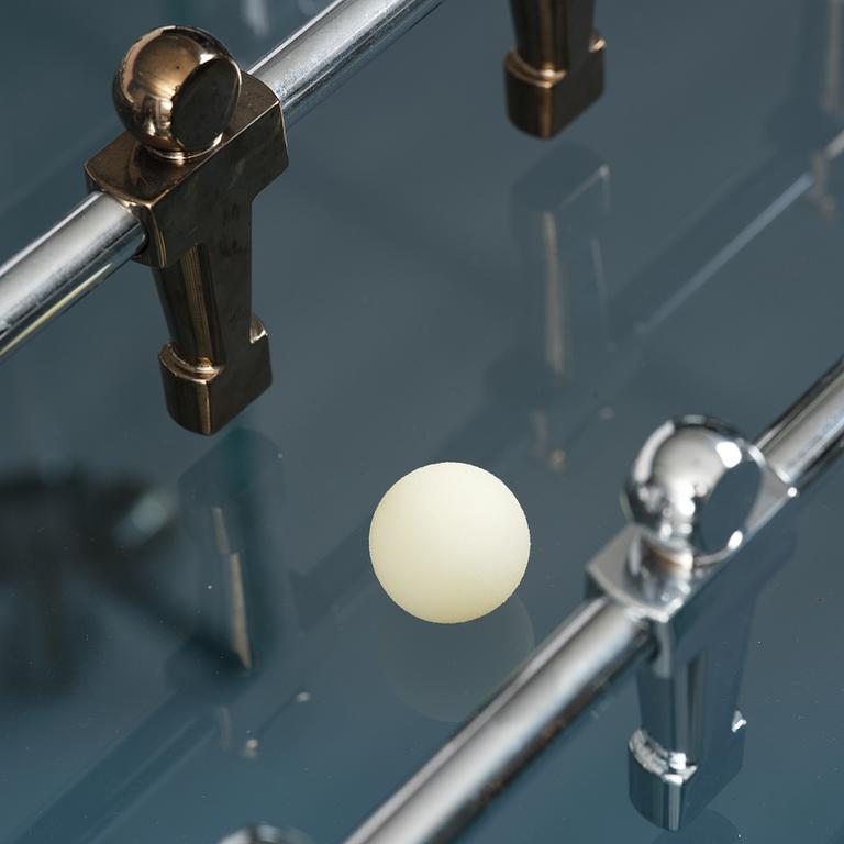 Adriano Design, foosball table, "Cristallino Classic", Teckell, Italy.