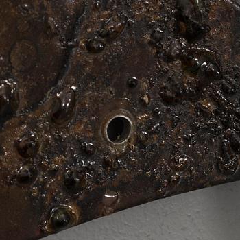 HENRIK HORST, väggskulptur, metall, signerad, 1960-70-tal. Danmark.