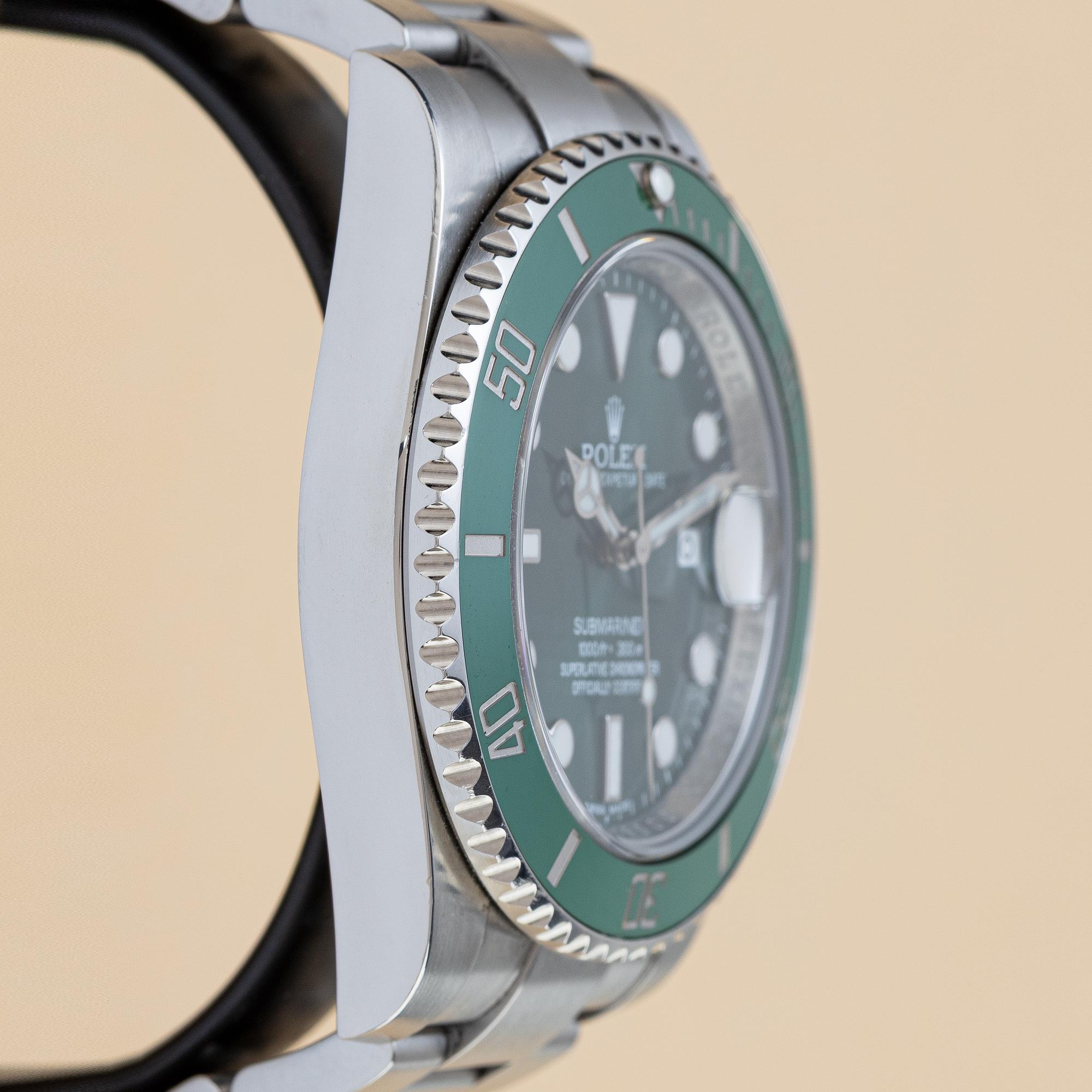 Rolex, Submariner, ”Hulk”, "First Year Edt", "Mark 1 Dial", ca 2010.