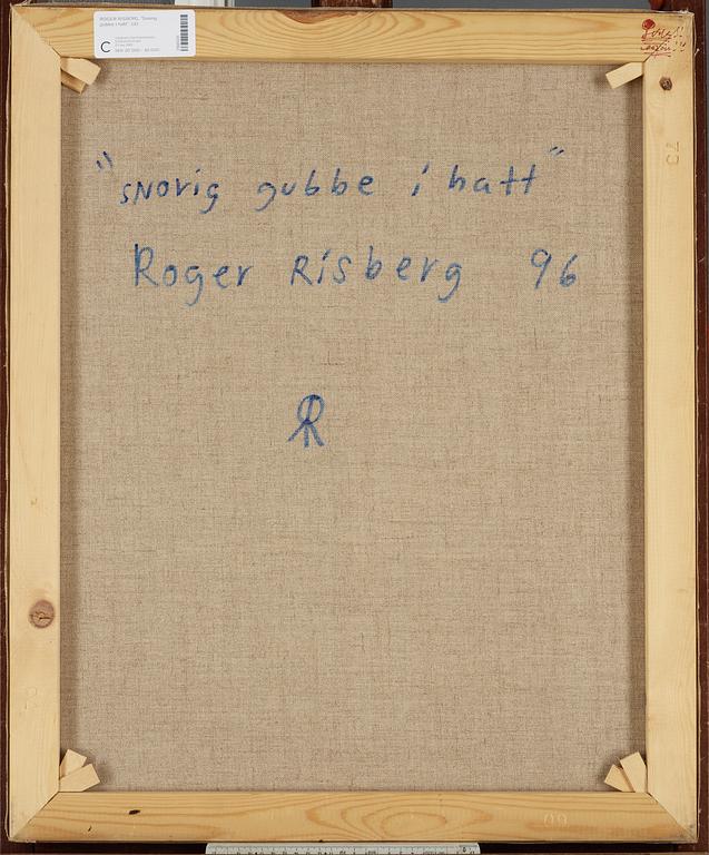 Roger Risberg, "Snorig gubbe i hatt" (Man with a cold).