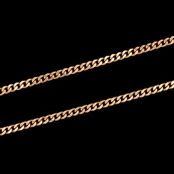 HALSKEDJA, 18K guld. Vikt ca 13 g.