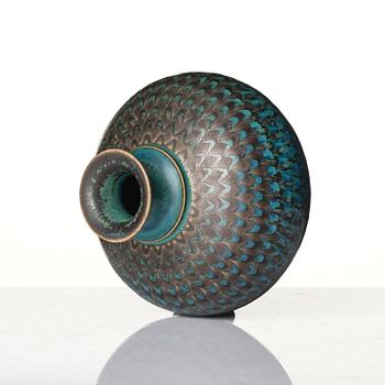 Stig Lindberg, a stoneware vase, Gustavsberg Studio 1963.