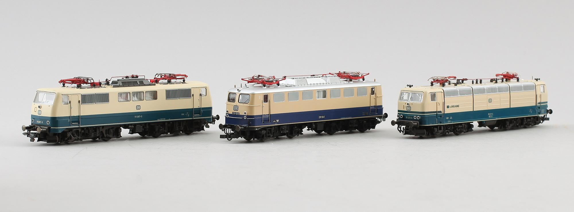 SAMLING MODELLTÅG, 4 delar, Roco, Österrike.