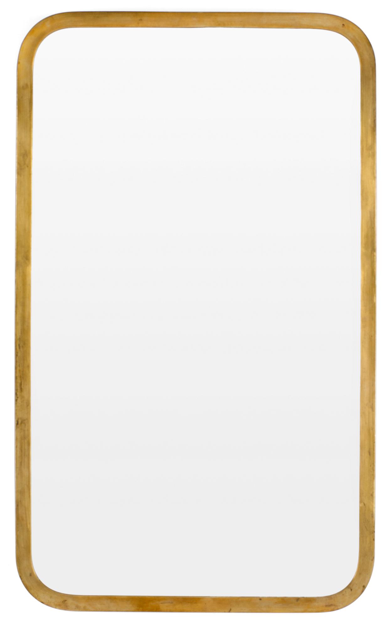 A brass mirror, possibly Josef Frank for Svenskt Tenn.