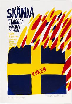 Carl Johan De Geer, "Skända flaggan - Vägra vapen".