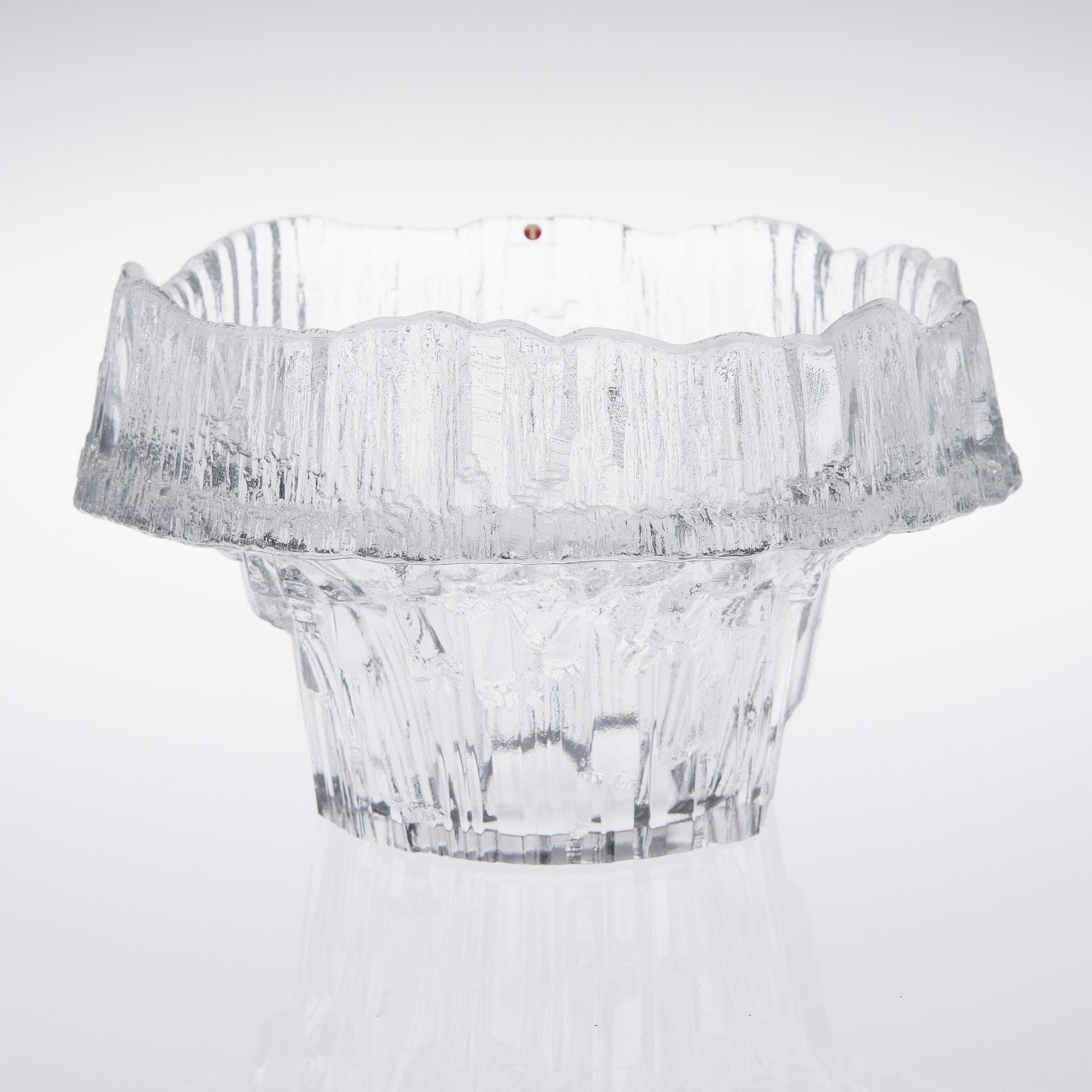 TAPIO WIRKKALA, skål 3450 "Stellaria", signerad Tapio Wirkkala, Iittala, 1900-talets slut.