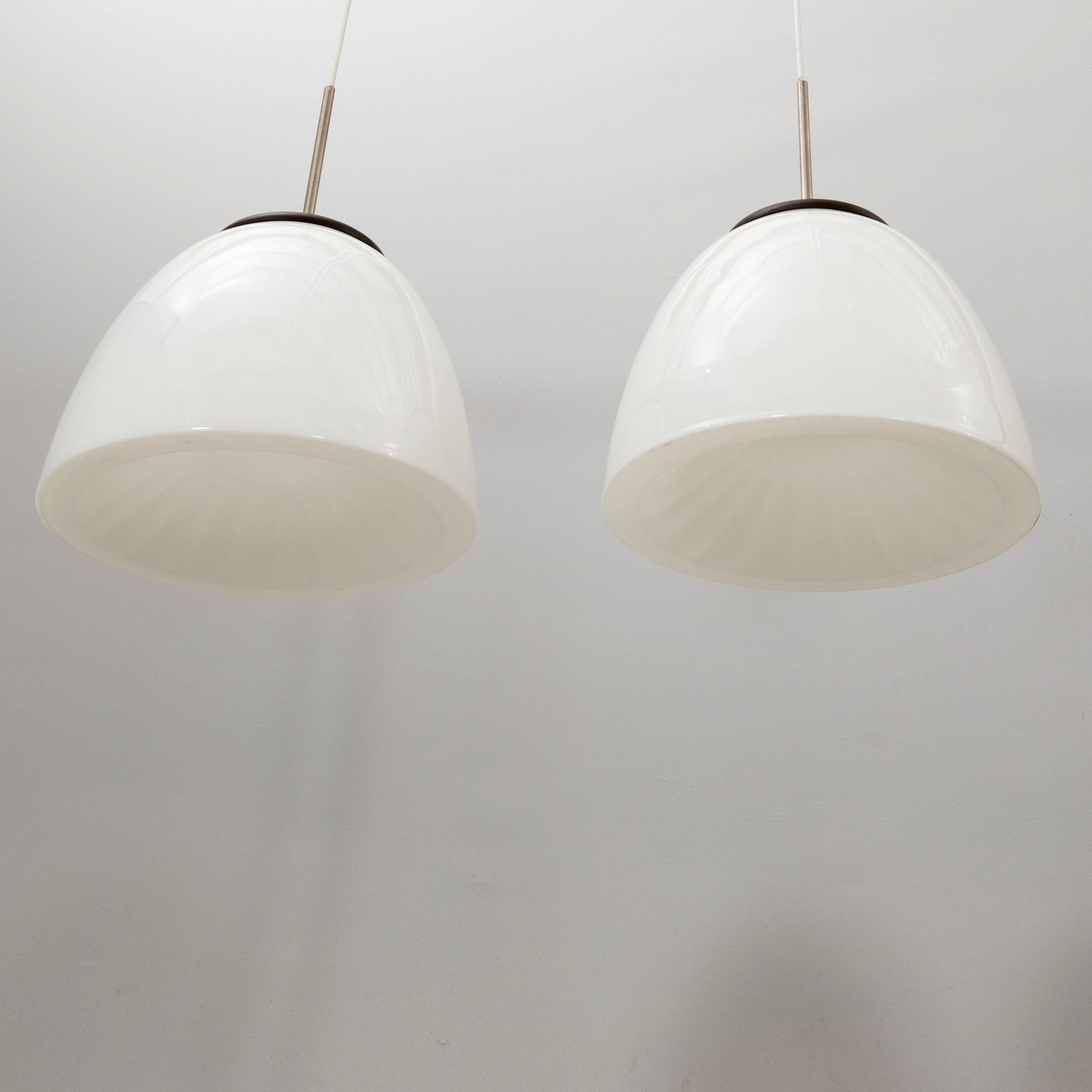Ceiling lamps, a pair, 20th century.
