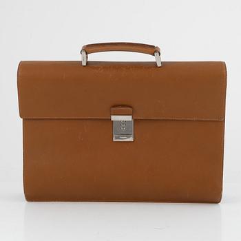 Prada, a briefcase.