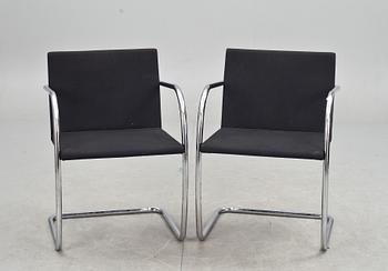 KARMSTOLAR, "Brno", Mies van der Rohe, Knoll Studio, stämpelmärkta.