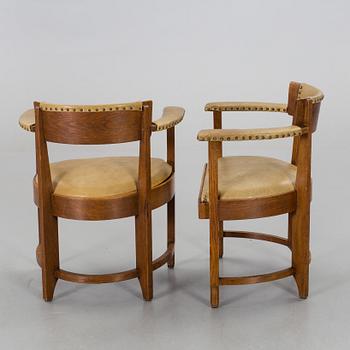 a pair of armchairs, first half of the 20th century,