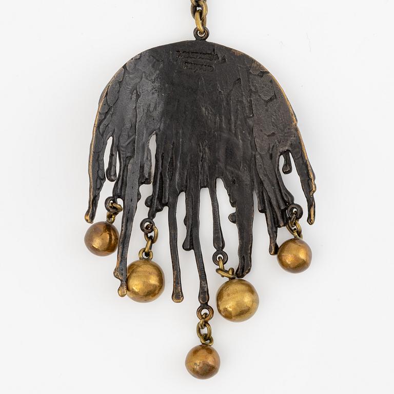 Pentti Sarpaneva, collier, brons.