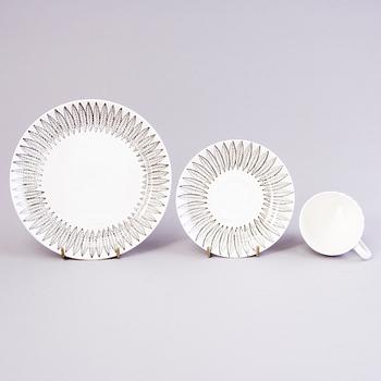 STIG LINDBERG, kaffeservis, 20 delar, porslin, "Salix", Gustavsberg, 1960-tal.