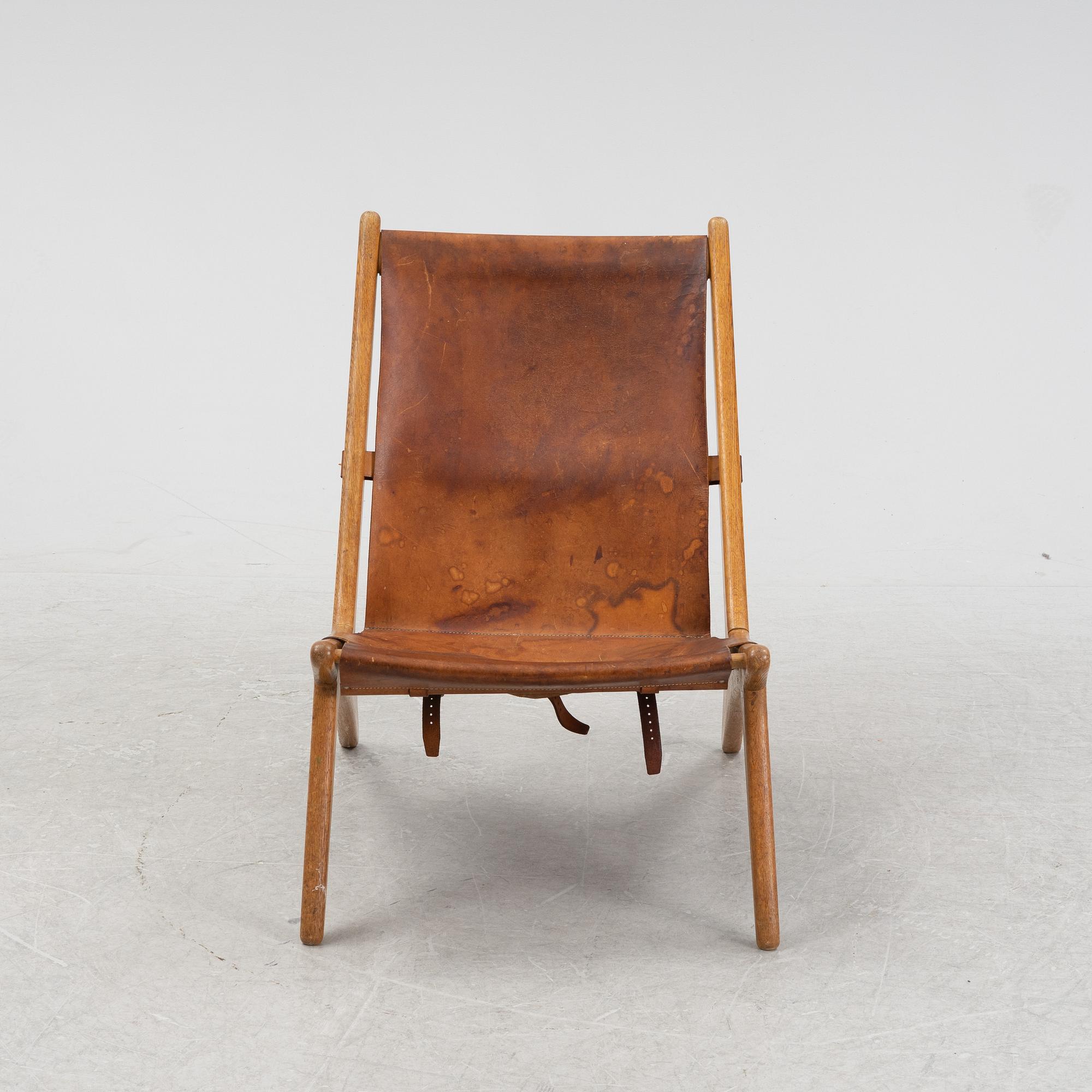 Uno & Östen Kristansson, fåtölj, "Vilstol / jaktstol 204", Luxus Vittsjö, 1960-tal.