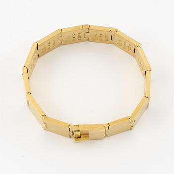 Wiwen Nilsson, a bracelet, 18K gold, Lund 1966.