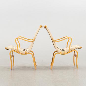 BRUNO MATHSSON, a pair of "Eva" armchaird for Dux.