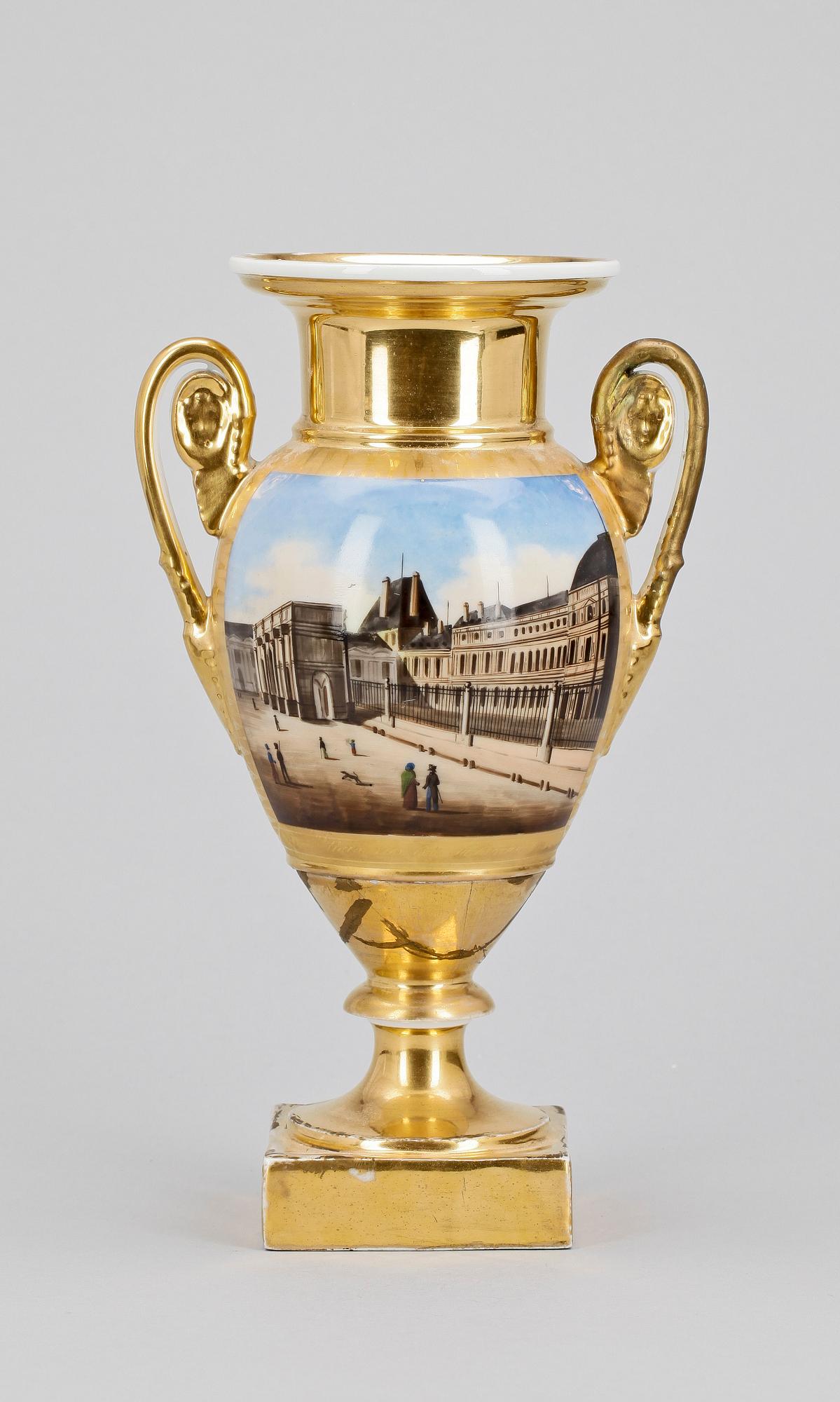 URNA, empire, porslin, 1800-talets första hälft.