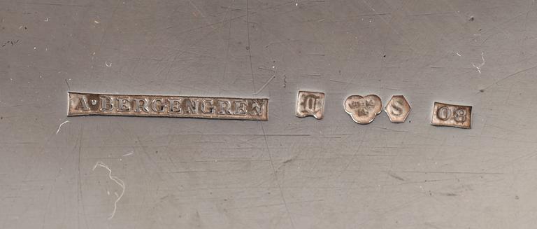 CIGARRBURK, silver. Firma A. Bergengren, Lund 1940. 230 gram.