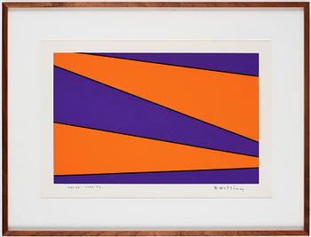OLLE BAERTLING, serigraph in color, signed and numbered 40/100, dated 1972-73.