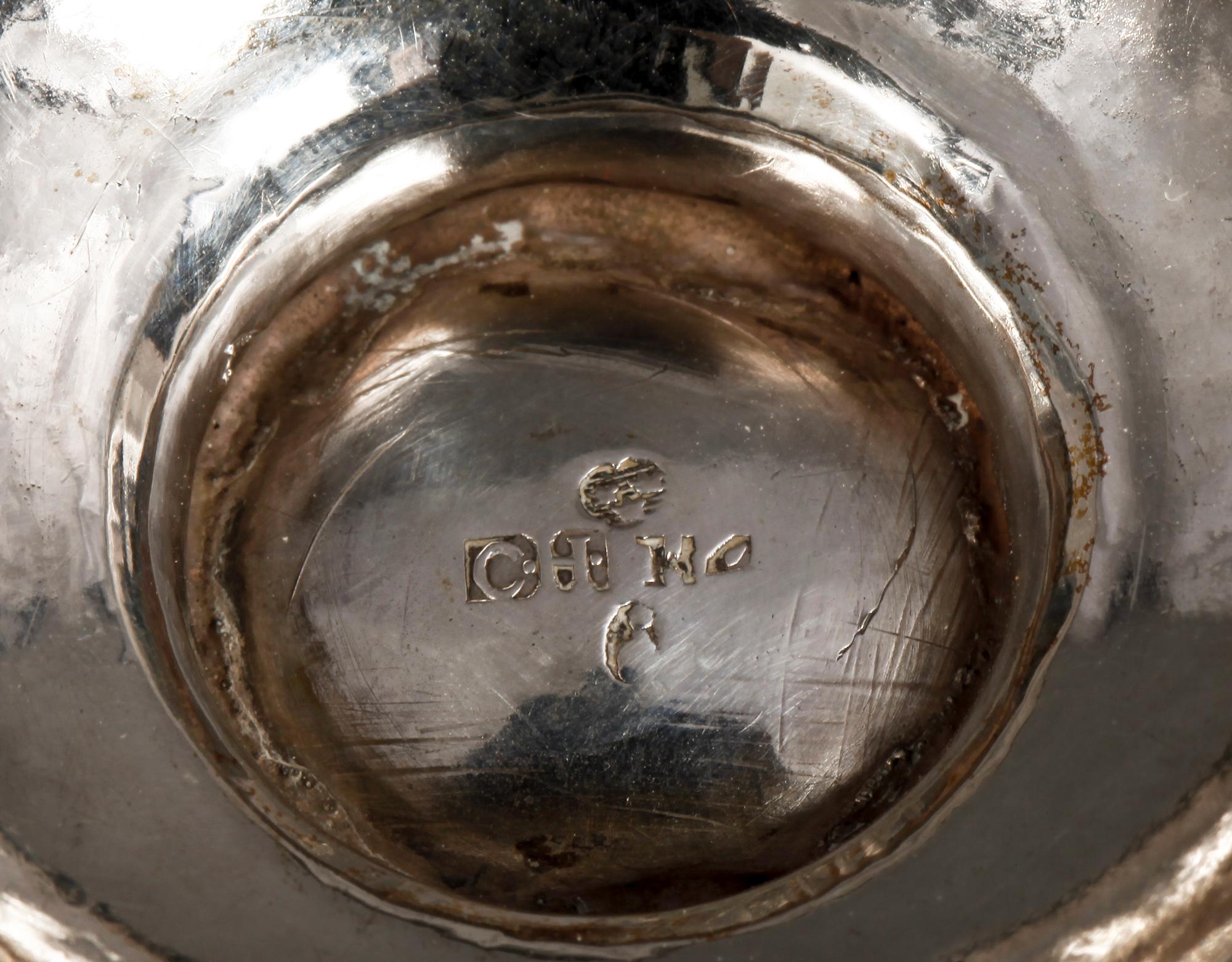 SUPKOPP, silver, troligen Sven Christoffer Holmström Ulricehamn 1838. Vikt ca 33 gram.