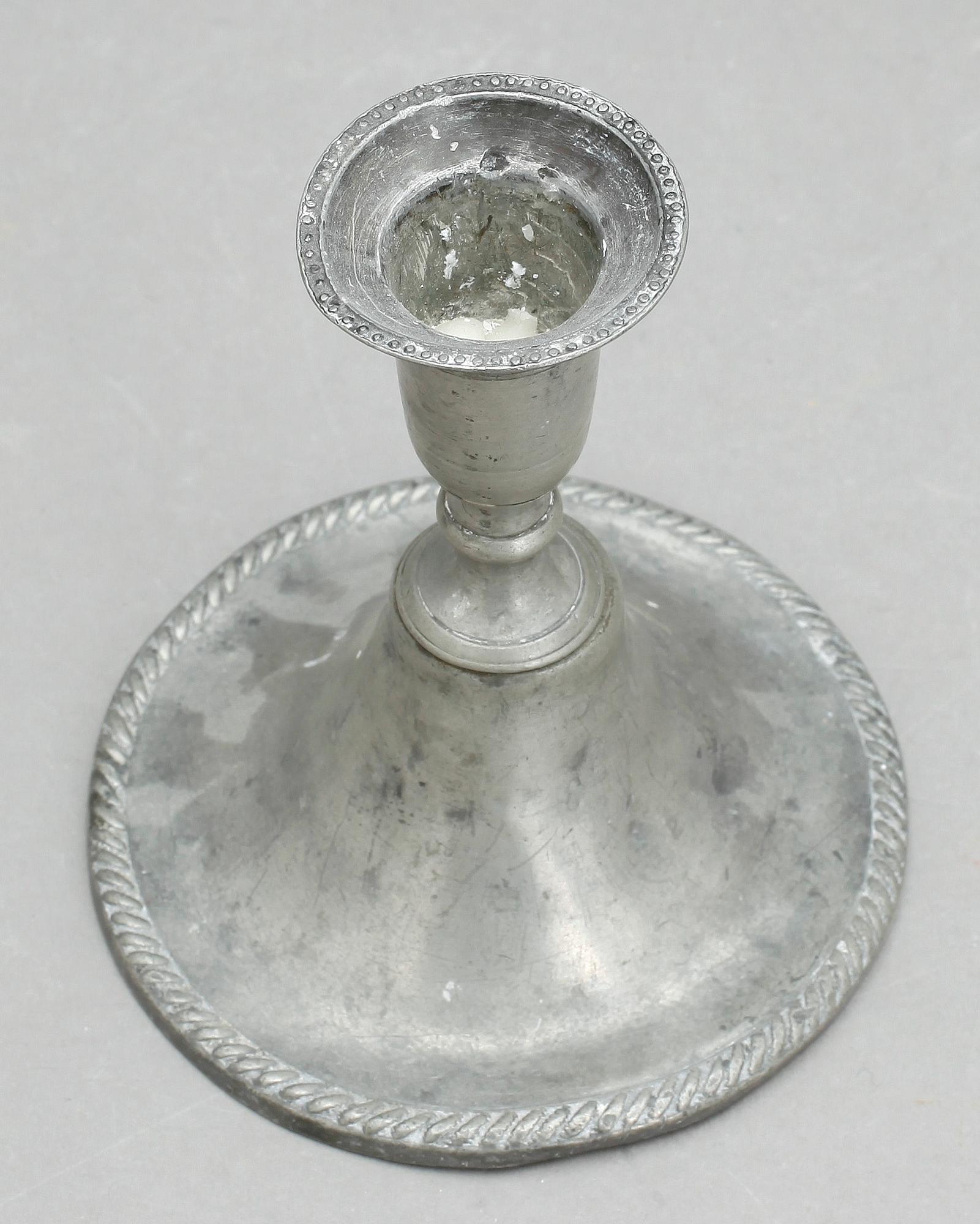 LJUSSTAKE, tenn, Carl Gustaf Malmborg, Stockholm, 1786.