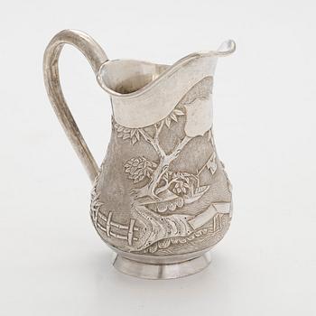 Kermakko, vientihopeaa, Cum Wo, Hongkong, 1860-1920.